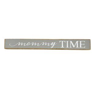 Spa Bath Accessories Wood Sign 16 x 2 Wood Mommy Time Rustic Farmhouse NWT